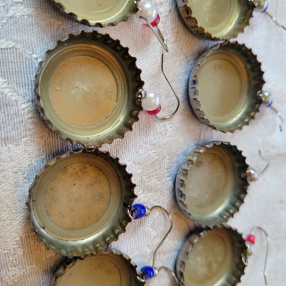 NWT HAND MADE Natural light earrings - Picture 6 of 6